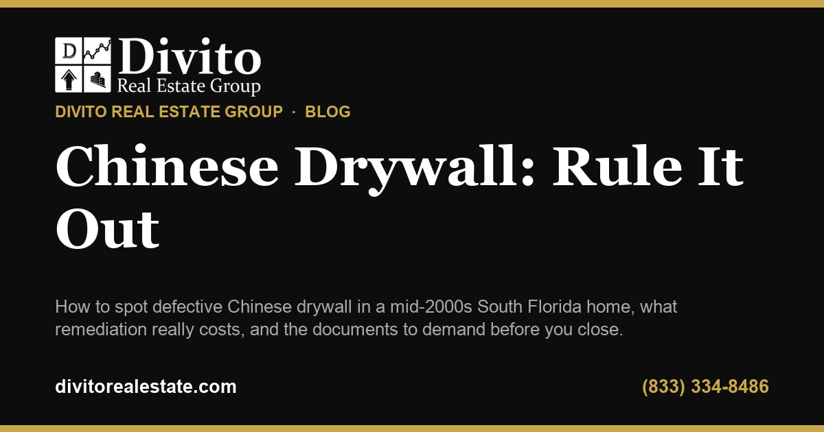 A Chinese-Drywall Past