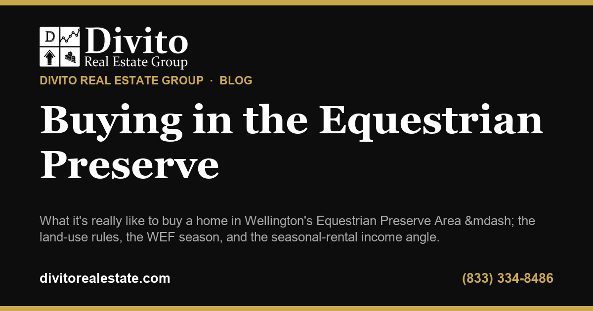 Wellington's Equestrian Preserve