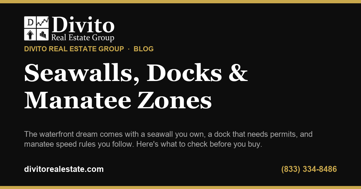 Seawall, Dock & Manatee Zones