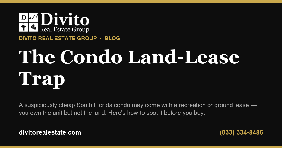 The Recreational Land-Lease Trap
