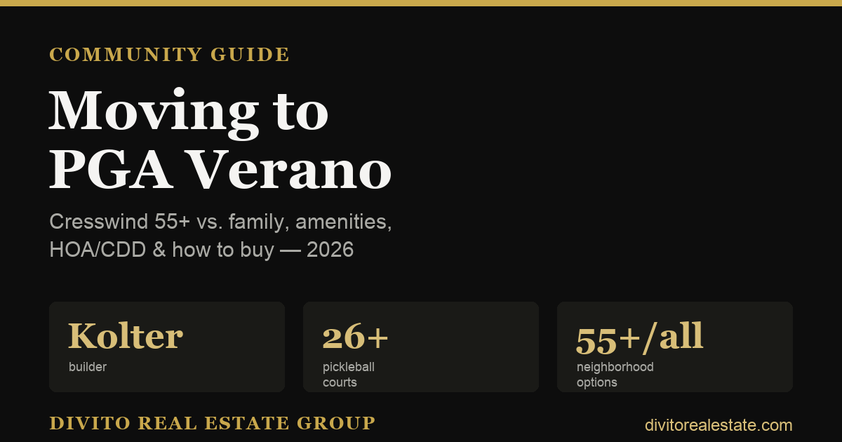 Moving to PGA Verano