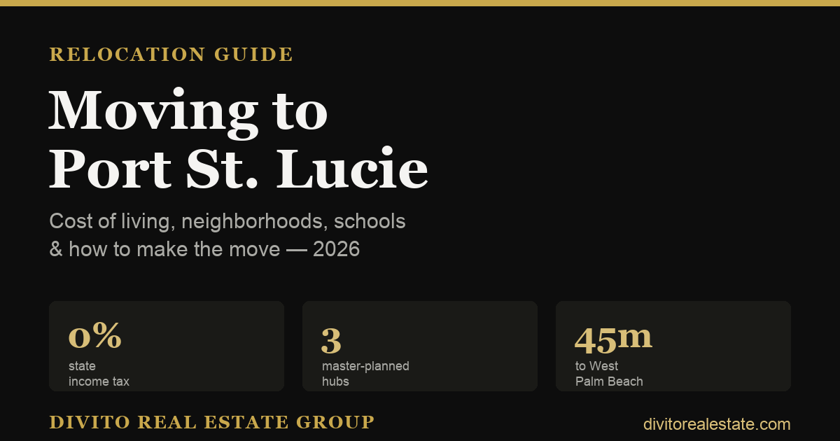 Moving to Port St. Lucie