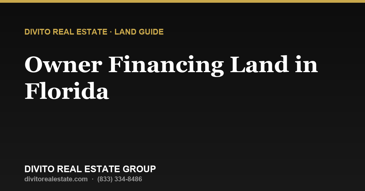 Owner Financing Land in Florida