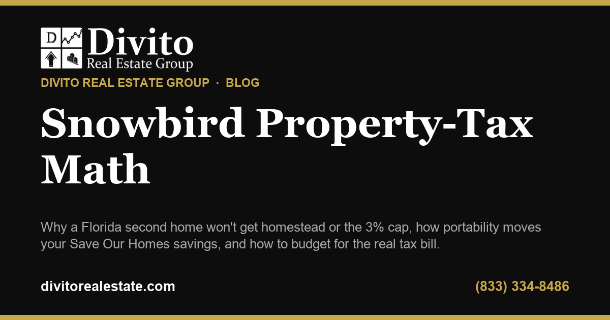 Snowbird Math & Save Our Homes